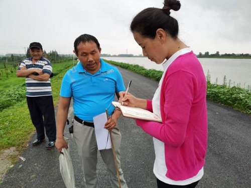 芜湖市许镇镇村防汛一线的这些"女官“们